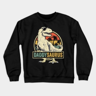 Daddy Saurus T Rex Dinosaur Men Daddysaurus Family Matching Crewneck Sweatshirt